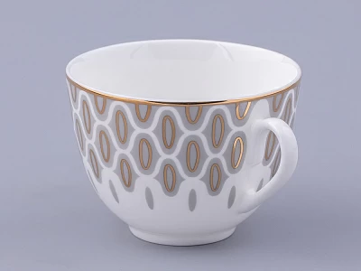 Сервиз чайный на 6 персон 14 предметов форма Весенняя 2 рисунок Саламандра Грей, арт. 81.31630.00.1