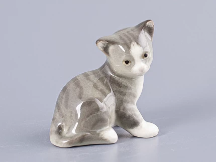 Скульптура Котенок Парамоша серый арт. 82.50636.00.1
