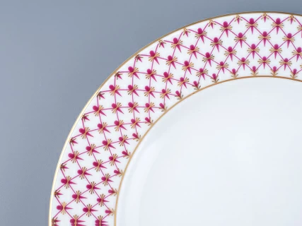 Тарелка 215 мм форма Европейская рисунок Сетка-Блюз арт. 80.85412.00.1, 