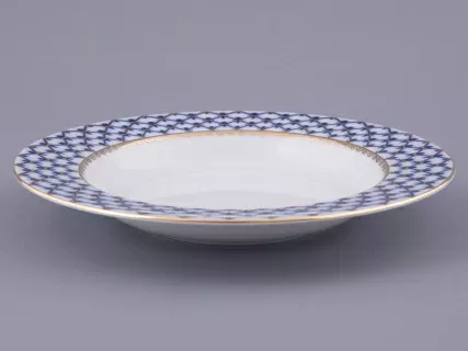 Тарелка глубокая 225 мм, форма Европейская, рисунок Кобальтовая сетка арт.80.85298.00.1, 