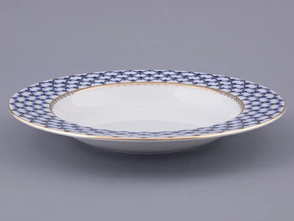 Тарелка глубокая 225 мм, форма Европейская, рисунок Кобальтовая сетка арт.80.85298.00.1