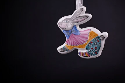 Елочная игрушка Зайчик Заинька, арт 60.03942.00.1 Елочная игрушка Зайчик Заинька, арт 60.03942.00.1