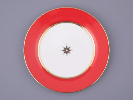 Тарелка плоская 200 мм форма Стандартная 2, рисунок Скарлетт Красный, арт. 80.49066.00.1, 