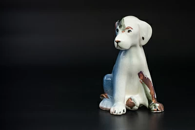 Скульптура Щенок Серый, арт 62.11229.00.1