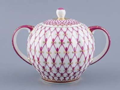 Сахарница форма Тюльпан рисунок Сетка-Блюз арт. 80.86208.00.1 Сахарница форма Тюльпан рисунок Сетка-Блюз арт. 80.86208.00.1