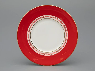 Чашка с блюдцем 250 мл форма Премиум рисунок Петушки-гребешки, арт 81.33558.00.1