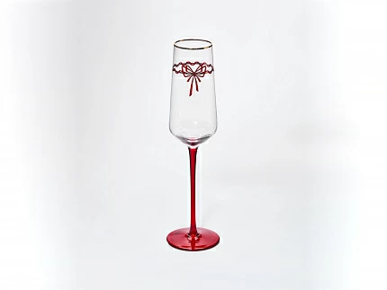 Набор из 2-х бокалов для шампанского 250 мл, в подарочной упаковке, рисунок Календа арт 14.11465.07