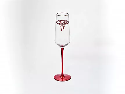 Набор из 2-х бокалов для шампанского 250 мл, в подарочной упаковке, рисунок Календа арт 14.11465.07