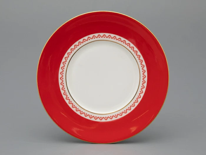 Чашка с блюдцем 250 мл форма Премиум рисунок Петушки-гребешки, арт 81.33558.00.1, 