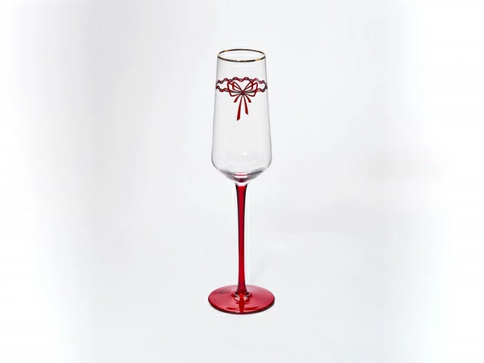 Набор из 2-х бокалов для шампанского 250 мл, в подарочной упаковке, рисунок Календа арт 14.11465.07, 