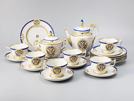 Сервиз чайный Александрия Золотой орел, 6 персон 20 предметов, арт. 81.20865.00.1