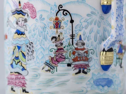 Сервиз чайный форма Гербовая рисунок Зимние забавы, 4 персоны 10 предметов арт. 81.20899.00.1