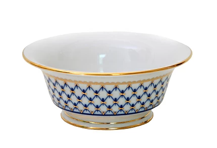 Салатник шести порционный круглый Александрия Кобальтовая сетка арт. 80.66568.00.1 Салатник шести порционный круглый Александрия Кобальтовая сетка арт. 80.66568.00.1