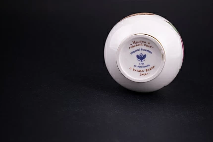 Ваза Улитка и розовый куст, на форме Березка № 6, арт 60.09237.00.1