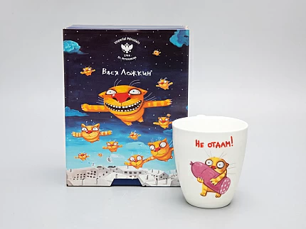 Бокал в подарочной упаковке, форма Вариации, Вася Ложкин. Не отдам, арт. 81.29343.00.1 Бокал в подарочной упаковке, форма Вариации, Вася Ложкин. Не отдам, арт. 81.29343.00.1