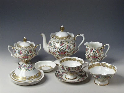 Сервиз чайный форма Наташа рисунок Розовые цветы, 6 персон 20 предметов, арт.81.20926.00.1