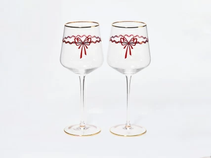 Набор из 2-х бокалов для вина 470 мл, в подарочной упаковке, рисунок Календа, арт 14.11461.07, 