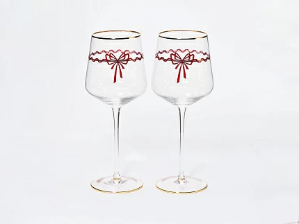 Набор из 2-х бокалов для вина 470 мл, в подарочной упаковке, рисунок Календа, арт 14.11461.07