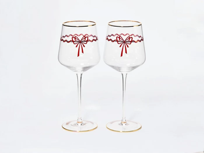 Набор из 2-х бокалов для вина 470 мл, в подарочной упаковке, рисунок Календа, арт 14.11461.07, 