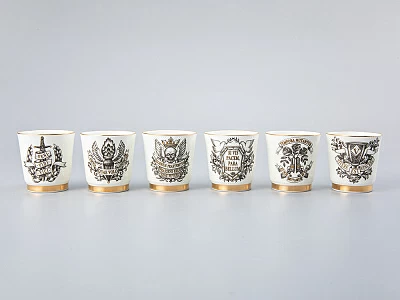 Подарочный набор стопок форма Сувенирная 1 рисунок Кворум, арт. 81.30291.00.1