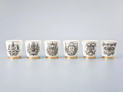 Подарочный набор стопок форма Сувенирная 1 рисунок Кворум, арт. 81.30291.00.1, 