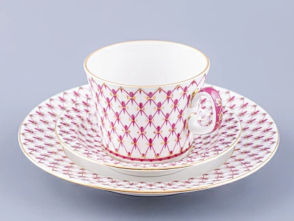 Трех-предметный комплект форма Молодежная, рисунок Сетка-Блюз 2, арт 81.24870.00.1