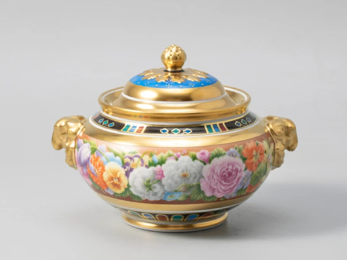 Сервиз чайный 14 предметов на 6 персон, форма Александр |||, рисунок Цветы Александрии, арт 81.31049.00.1, 