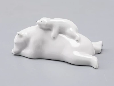 Скульптура Медведица с медвежонком малый размер арт. 82.75065.00.1