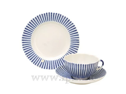 Трехпредметный комплект чайный форма Тюльпан рисунок Французик 250 мл арт. 81.15492.00.1, 