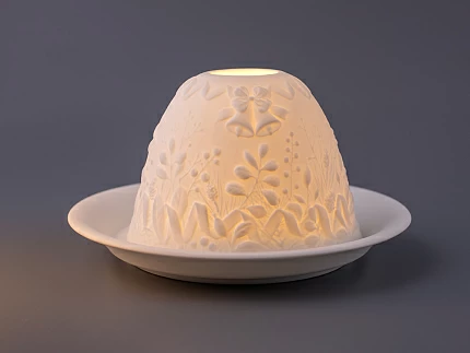 Подсвечник Литофания Рождественский венок LED светильник, арт. 81.10259.00.1