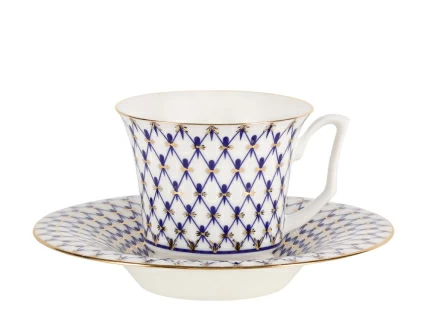 Сервиз чайный форма Юлия рисунок Кобальтовая сетка, 6 персон 14 предметов арт. 81.26236.00.1, 