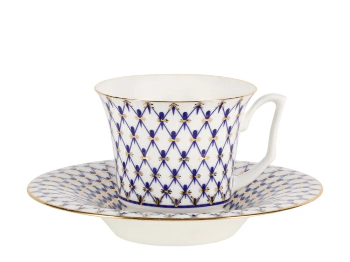 Сервиз чайный форма Юлия рисунок Кобальтовая сетка, 6 персон 14 предметов арт. 81.26236.00.1, 