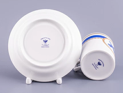 Сервиз чайный форма Гербовая рисунок Кают-компания, 6 персон 14 предметов арт. 81.24029.00.1