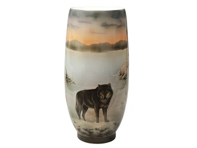 Ваза форма Карелия рисунок Волки 1 арт. 80.89415.00.1