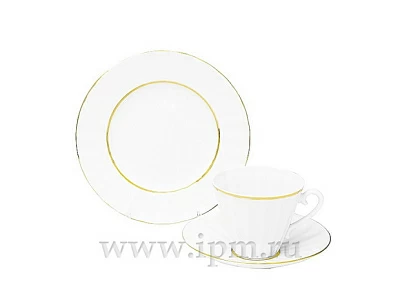 Трехпредметный комплект чайный Лучистая Белоснежка 235 мл арт. 81.14515.00.1