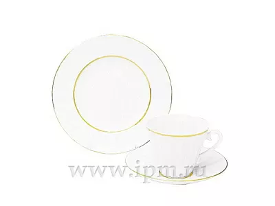 Трехпредметный комплект чайный Лучистая Белоснежка 235 мл арт. 81.14515.00.1