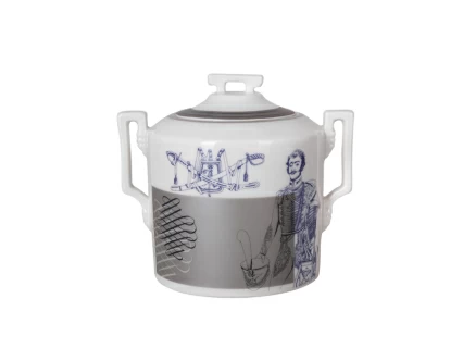 Сервиз чайный форма Гербовая рисунок Гусарский, 6 персон 14 предметов, арт. 81.24660.00.1, 