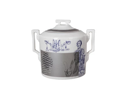 Сервиз чайный форма Гербовая рисунок Гусарский, 6 персон 14 предметов, арт. 81.24660.00.1