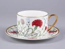 Чашка с блюдцем 250 мл форма Идиллия рисунок Сад Алисы арт. 81.30747.00.1, 