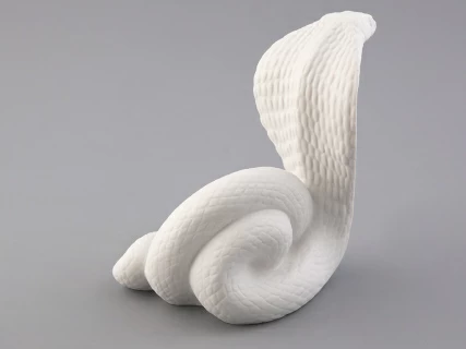 Скульптура форма Кобра, большой размер, в подарочной упаковке, рисунок Белый, арт. 81.33373.00.1, 