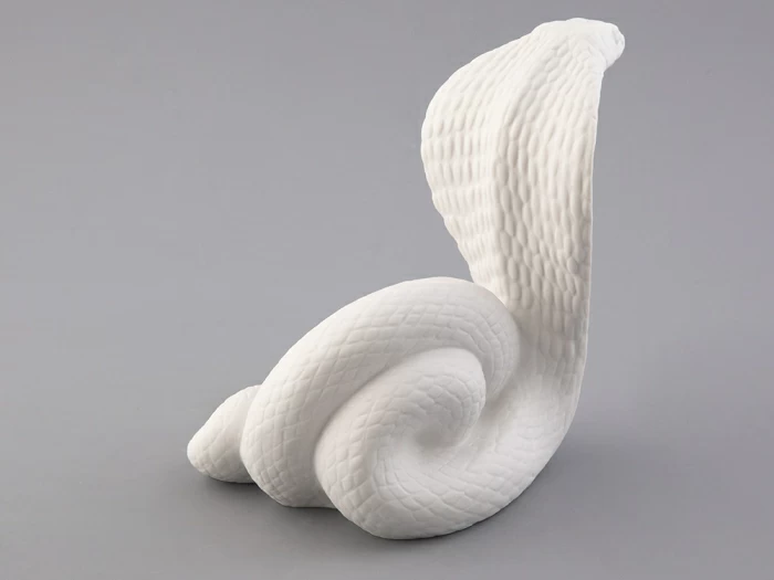 Скульптура форма Кобра, большой размер, в подарочной упаковке, рисунок Белый, арт. 81.33373.00.1, 