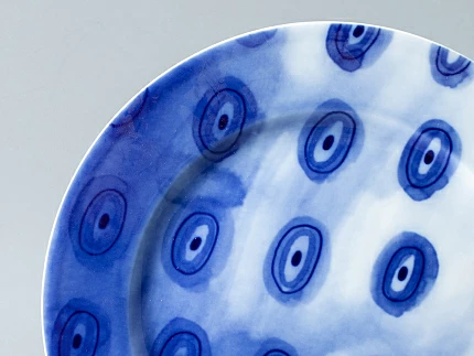 Тарелка мелкая 270 форма Европейская-2 рисунок Реки России. Лена, арт. 80.35361.00.1