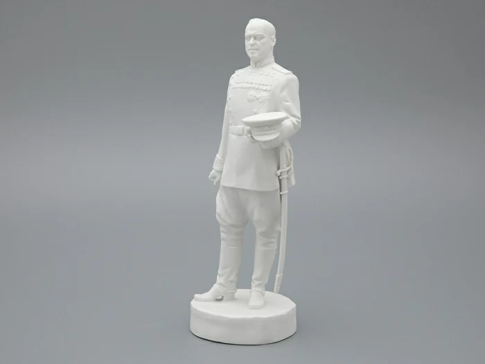 Скульптура Маршал Жуков Г.К., в подарочной упаковке, Белый бисквит, арт. 81.33453.00.1, 
