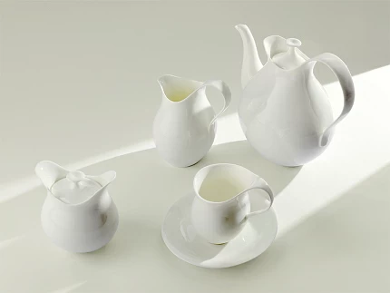 Сервиз чайный 7 предметов на 2 персоны, форма Талисман рисунок Белый арт. 81.16887.00.1