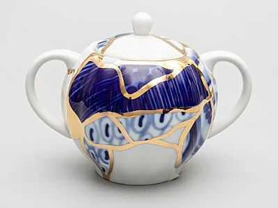 Сахарница форма Тюльпан рисунок Байкал, арт. 80.37276.00.1