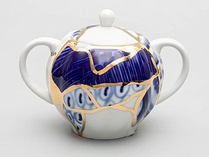 Сахарница форма Тюльпан рисунок Байкал, арт. 80.37276.00.1