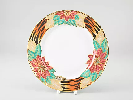Тарелка мелкая 270 мм форма Европейская-2 рисунок Пуансеттия, арт. 80.38105.00.1