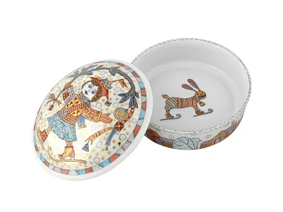 Туалетная коробочка форма Круглая рисунок Фигурное катание №2 арт. 80.57766.00.1 Туалетная коробочка форма Круглая рисунок Фигурное катание №2 арт. 80.57766.00.1