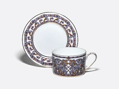 Чашка с блюдцем 300 мл в подарочной упаковке форма Идиллия рисунок Барокко, арт. 81.34917.00.1