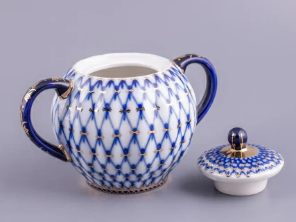 Сахарница Тюльпан Кобальтовая сетка арт. 80.00234.00.1, 